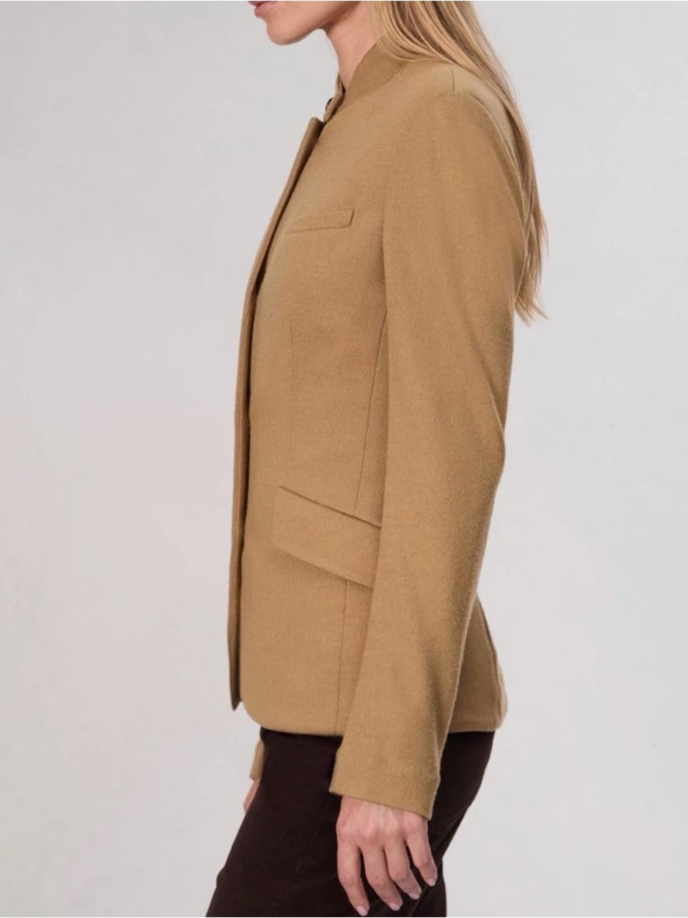 Rag & Bone Slade Japanese Wool Military Blazer Camel Size 8 - Picture 3 of 10